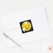 Emoji Thumbs Down Quadratischer Aufkleber (Umschlag)
