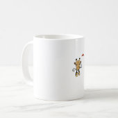 Emoji-Tiergiraffe Daumen hoch Kaffeetasse (Vorderseite Links)