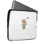 Emoji-Tiergiraffe Daumen hoch Laptopschutzhülle (Vorne Rechts)