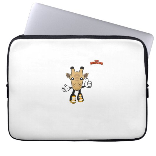 Emoji-Tiergiraffe Daumen hoch Laptopschutzhülle (Vorderseite)
