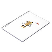 Emoji-Tiergiraffe Daumen hoch Notizblock (Linke Seite)