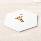 Emoji traurig schreiende Giraffengesicht Untersetzer (angewinkelt)