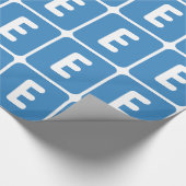 emoji Twitter - Buchstabe E Geschenkpapier (Ecke)