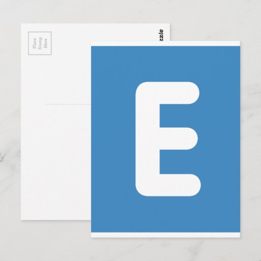 Emoji-Twitter - Buchstabe E Postkarte (Vorne/Hinten)
