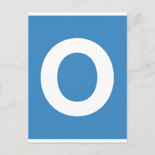 Emoji-Twitter - Buchstabe O Postkarte
