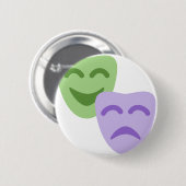 Emoji Twitter - Drama Theater Button (Vorne & Hinten)