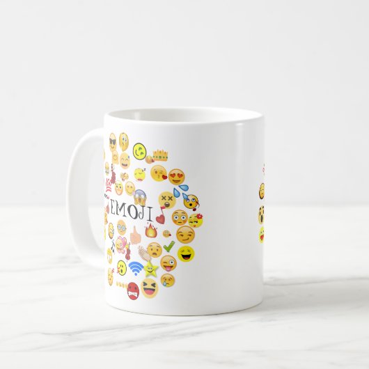 emoji Überlastung Kaffeetasse (Vorderseite Links)