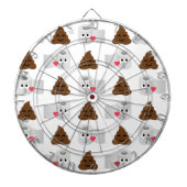 Emoji und Toilettenpapier gekackt Dartscheibe (vorne)