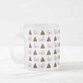 Emoji und Toilettenpapier gekackt Mattglastasse (Links)