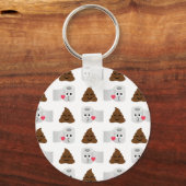 Emoji und Toilettenpapier gekackt Schlüsselanhänger (Vorderseite)