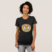 Emoji: Verärgertes schmollendes Gesicht T-Shirt (Vorne ganz)