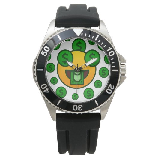 Emoji-Wahnsinn Armbanduhr (Vorderseite)