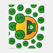 Emoji-Wahnsinn Fleecedecke (Vorderseite)