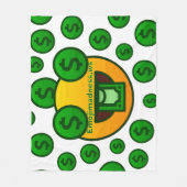 Emoji Wahnsinn Fleecedecke (Vorderseite)