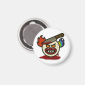 Emoji Wahnsinn Magnet (Vorderseite/Rückseite)