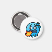 Emoji-Wahnsinn Magnet (Vorderseite/Rückseite)