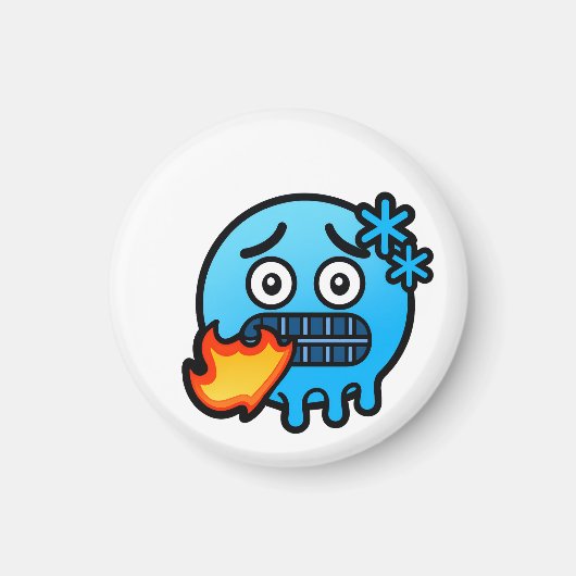 Emoji-Wahnsinn Magnet (Vorne)