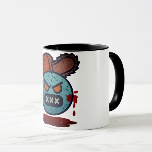 Emoji Wahnsinn Tasse (VorderseiteRechts)