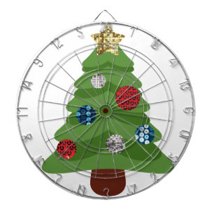 Emoji-Weihnachtsbaum Dartscheibe