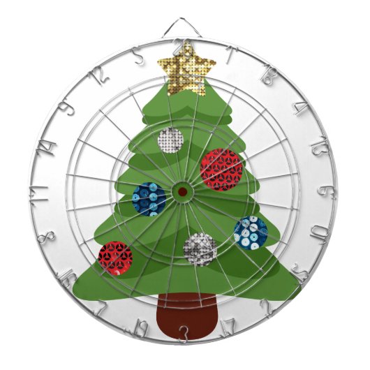 Emoji-Weihnachtsbaum Dartscheibe (vorne)