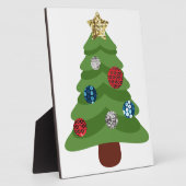 Emoji-Weihnachtsbaum Fotoplatte (Seite)