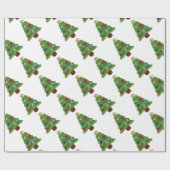 Emoji-Weihnachtsbaum Geschenkpapier (Flach)