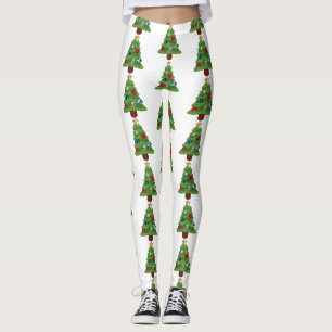 Emoji-Weihnachtsbaum-Leggings Leggings