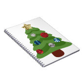 Emoji-Weihnachtsbaum Notizblock (Rechte Seite)