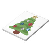 Emoji-Weihnachtsbaum Notizblock (Rotiert)