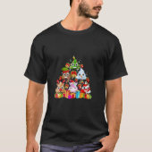 Emoji Weihnachtsbaum Pajama T - Shirt Gekackt (Vorderseite)