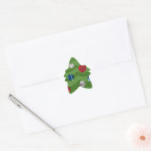 Emoji-Weihnachtsbaum Stern-Aufkleber (Umschlag)