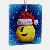 Emoji Weihnachtsverzierung Keramikornament (Rechts)
