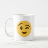 Emoji Wink Kaffeetasse (Links)