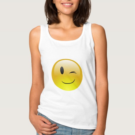 Emoji wink Tank (Vorderseite)