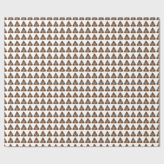 Emoji Wrapping Paper gekackt Geschenkpapier (Flach)