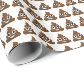 Emoji Wrapping Paper gekackt Geschenkpapier (Rolleneckpunkt)