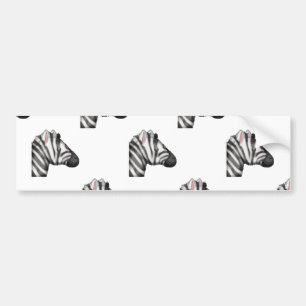 Emoji Zebra Autoaufkleber