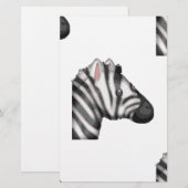 Emoji Zebra Briefpapier (Vorne/Hinten)