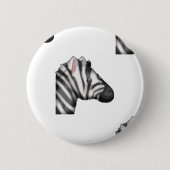 Emoji Zebra Button (Vorderseite)