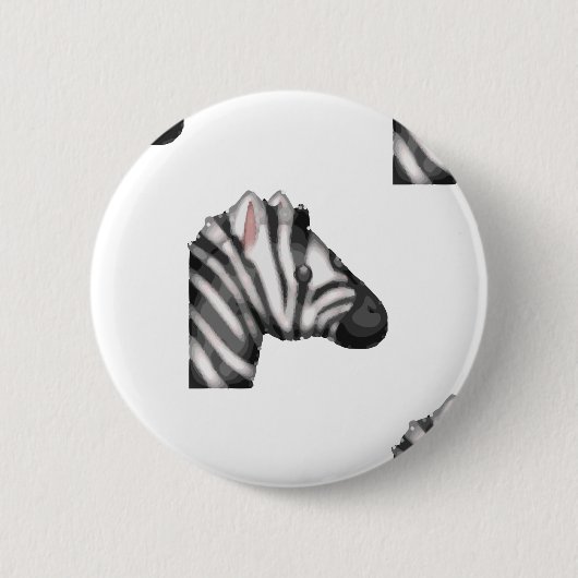 Emoji Zebra Button (Vorderseite)