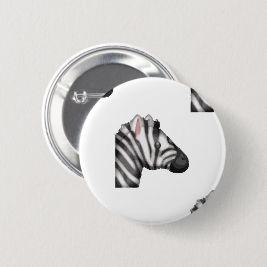 Emoji Zebra Button (Vorne & Hinten)