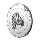 Emoji Zebra Dartscheibe (Vorderseite rechts)