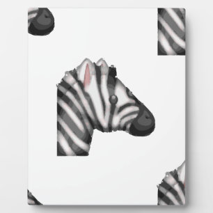 Emoji Zebra Fotoplatte