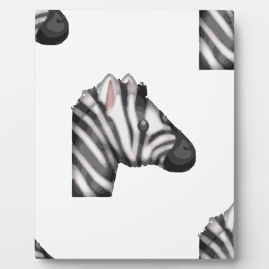 Emoji Zebra Fotoplatte (Vorderseite)