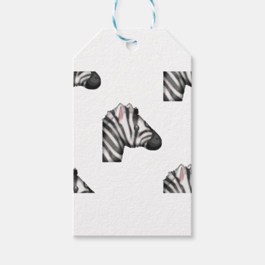 Emoji Zebra Geschenkanhänger (Vorderseite)