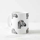 Emoji Zebra Kaffeetasse (Vorderseite Links)