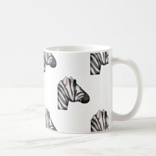 Emoji Zebra Kaffeetasse (Rechts)