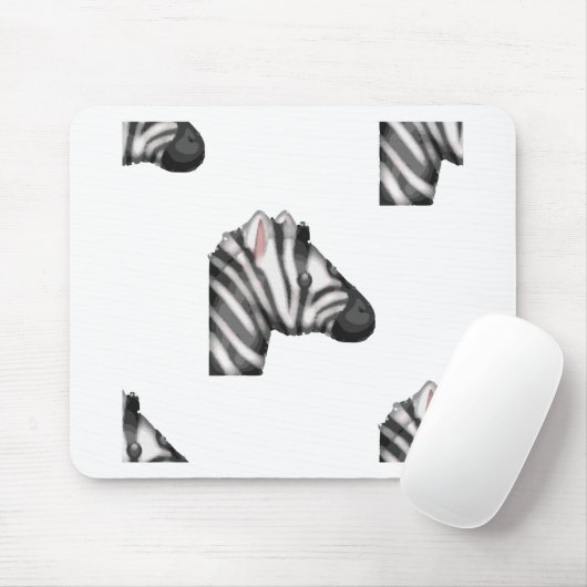 Emoji Zebra Mousepad (Mit Mouse)