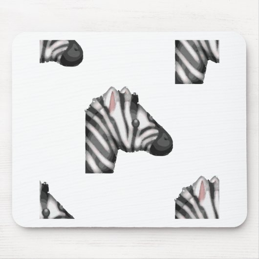 Emoji Zebra Mousepad (Vorne)