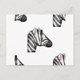 Emoji Zebra Postkarte